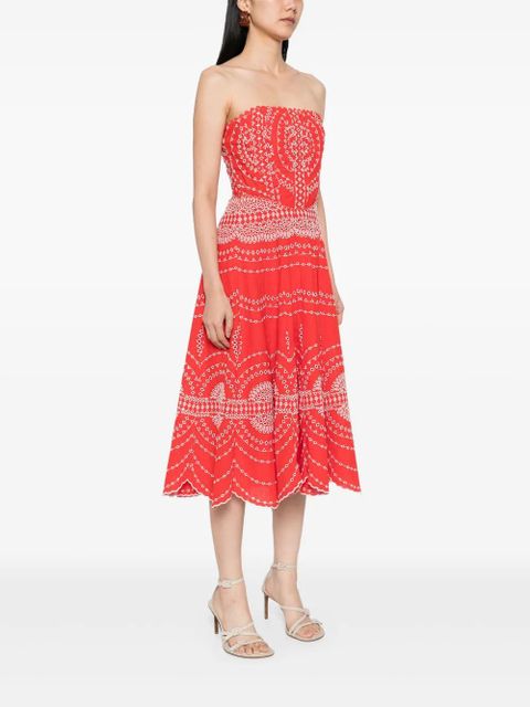 Charo Ruiz Ibiza Iris midi dress - Red
