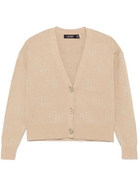 Lauren Ralph Lauren logo-jacquard cardigan - Brown - zdjęcie produktu nr 1