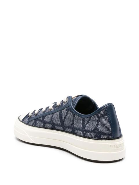 Valentino Garavani Toile Iconographe Totaloop denim sneakers - Blue