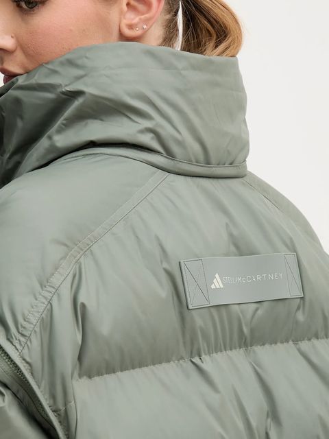 adidas by Stella McCartney kurtka kolor zielony zimowa KA7427