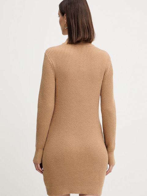 Morgan sukienka kolor beżowy mini prosta RMCOOL