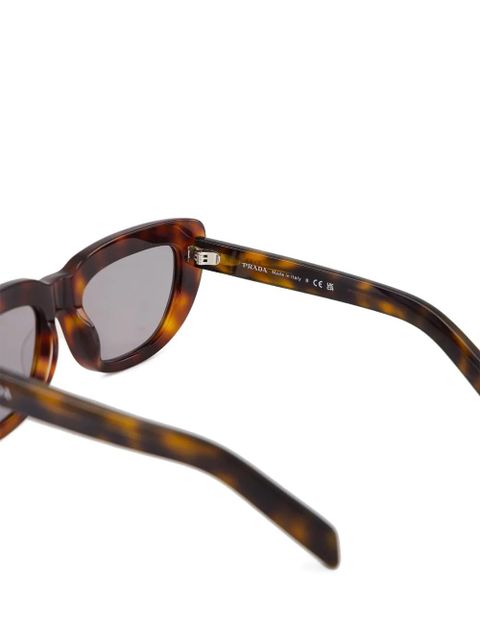 Prada tortoise-shell rectangle-frame sunglasses - Brown