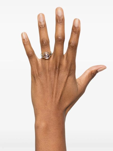 Swarovski Chroma Twist ring - Gold