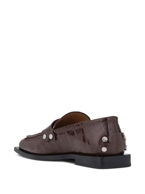 GANNI Jolene loafers - Brown