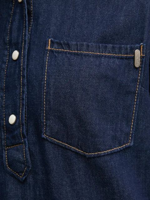 Pepe Jeans sukienka jeansowa REGULAR PULL-OVER DRESS kolor granatowy mini prosta PL953628BC3