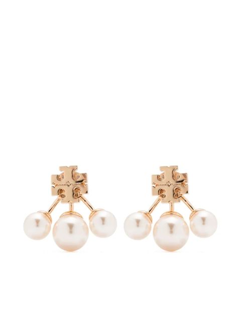 Tory Burch Kira pearl front-back earrings - Gold - zdjęcie produktu nr 1
