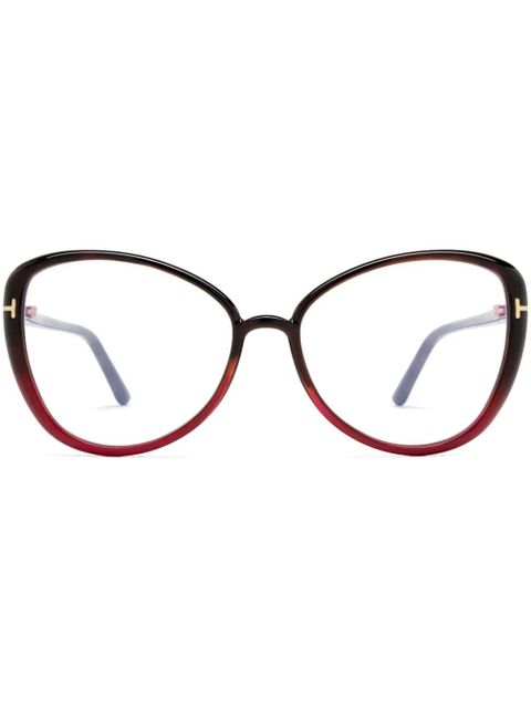 TOM FORD Eyewear cat-eye glasses - Brown - zdjęcie produktu nr 1