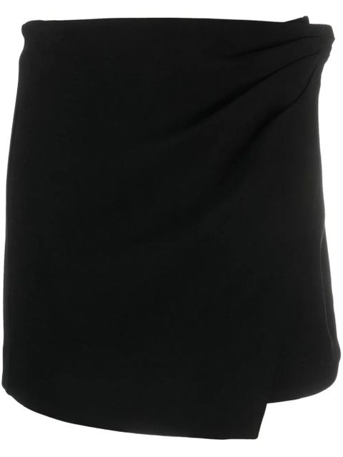 Simkhai crystal-embellished asymmetric miniskirt - Black - zdjęcie produktu nr 1