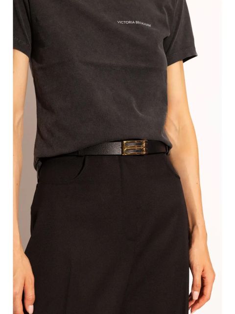Victoria Beckham regular Dorian leather belt - Black - zdjęcie produktu nr 2