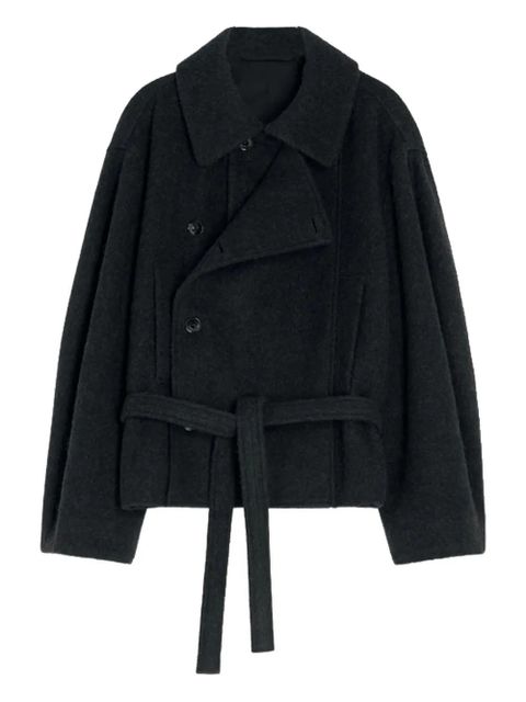 LEMAIRE belted double-breasted coat - Black - zdjęcie produktu nr 1