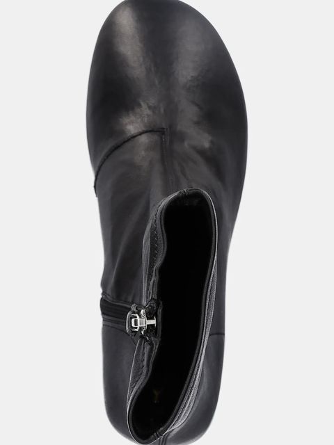 Patrizia Pepe botki skórzane damskie kolor czarny na słupku 8Y0119 L121 K103