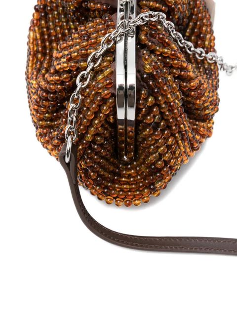 Weekend Max Mara beaded clutch bag - Brown
