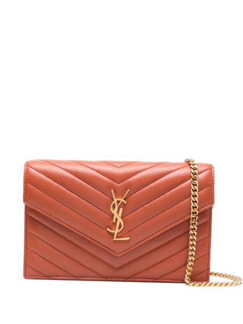 Saint Laurent chevron cross body bag - Orange - zdjęcie produktu nr 1