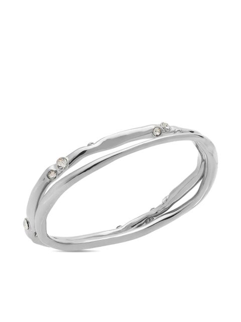 DRIES VAN NOTEN crystal-embellished bracelet (set of two) - Silver - zdjęcie produktu nr 2