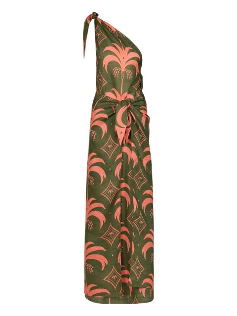Johanna Ortiz Seaweed one-shoulder dress - Green