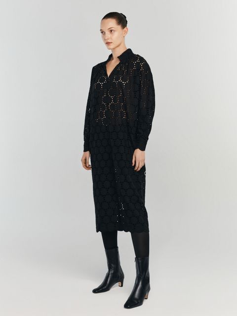 ANIA KUCZYŃSKA - Sukienka z bawełnianej koronki Mezzogiorno - zdjęcie produktu nr 1