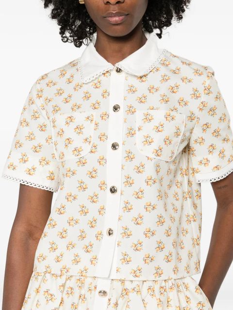 Maje floral shirt - Neutrals
