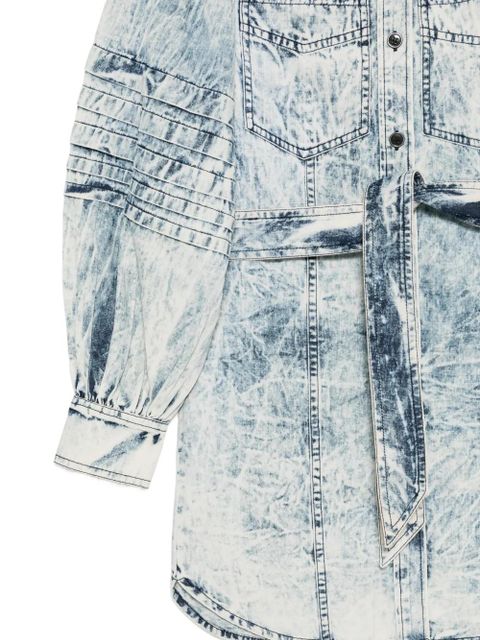 MARANT ÉTOILE Moe belt detail dress - Blue - zdjęcie produktu nr 2