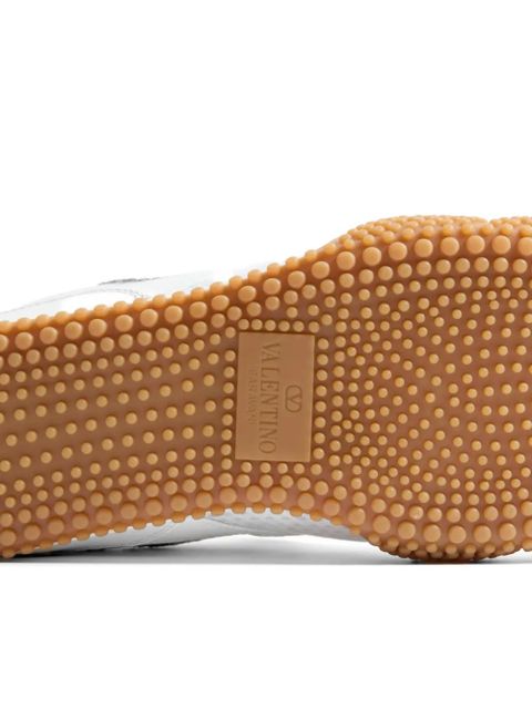 Valentino Garavani Amphibia sneaker in rubberized calfskin and split leather - White