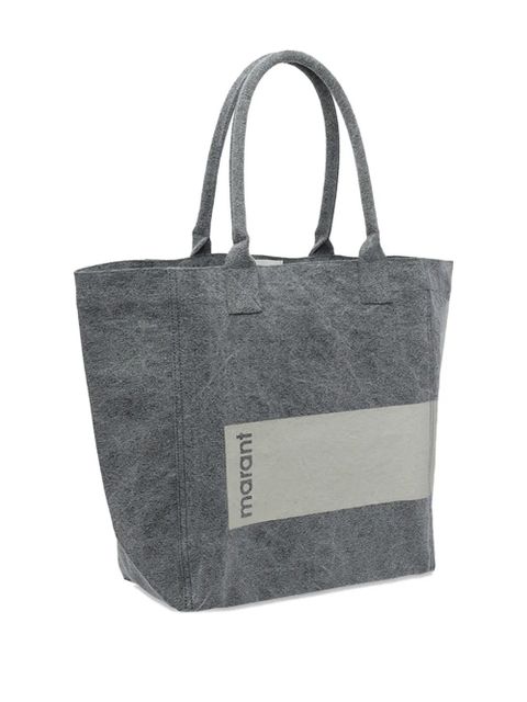 ISABEL MARANT Yenky logo-print tote bag - Grey - zdjęcie produktu nr 2