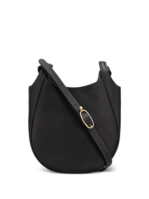 Longchamp small Le Foulonné leather cross body bag - Black - zdjęcie produktu nr 1