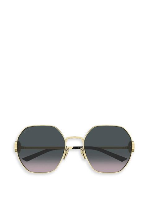 Gucci Eyewear logo-detail sunglasses - Gold - zdjęcie produktu nr 1