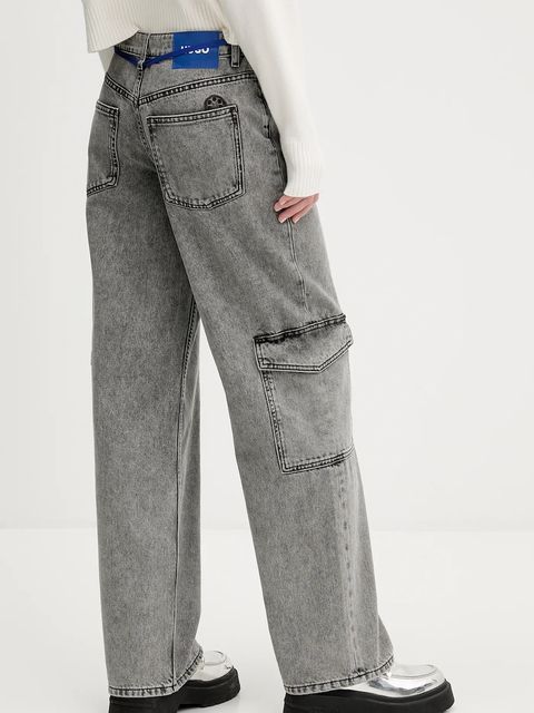 Hugo Blue jeansy damskie high waist 50546307