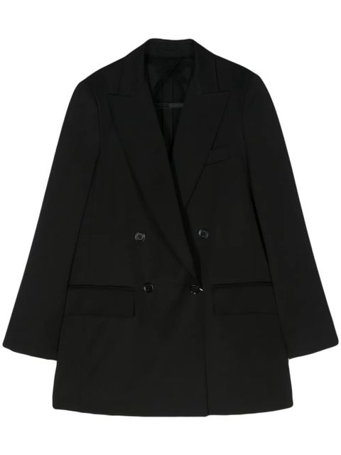 Max Mara double-breasted wool-blend blazer - Black - zdjęcie produktu nr 1