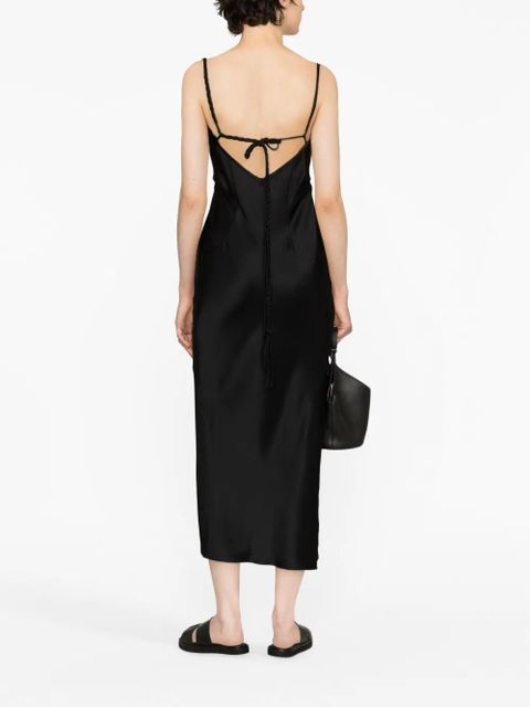 Nanushka Fiore satin midi dress - Black