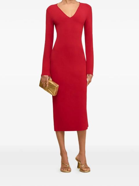 Cult Gaia Boa bow open back midi dress - Red - zdjęcie produktu nr 1