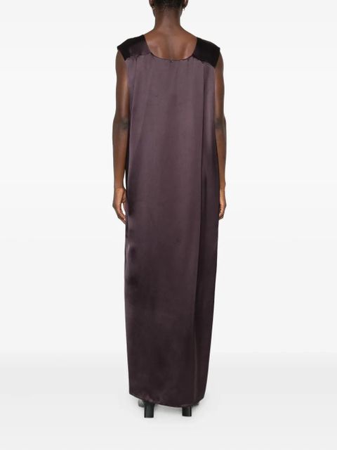 Sportmax V-neck draped dress - Purple