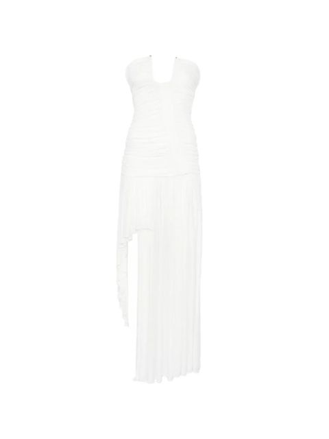 Christopher Esber Arced ruched asymmetric dress - White - zdjęcie produktu nr 1