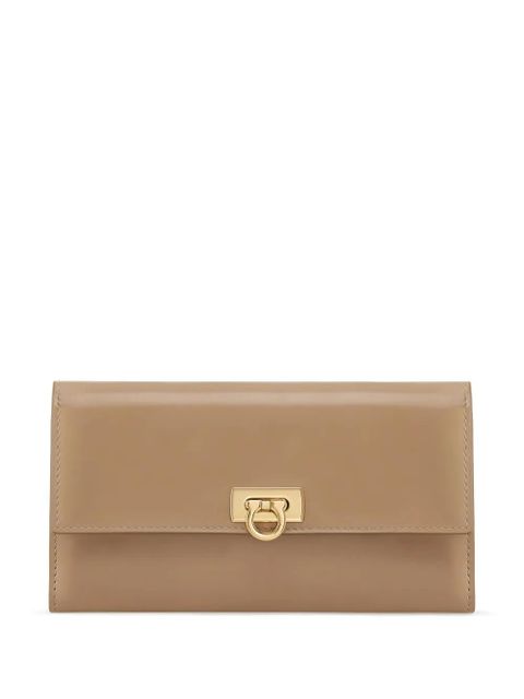Ferragamo Gancini continental wallet - Neutrals - zdjęcie produktu nr 1