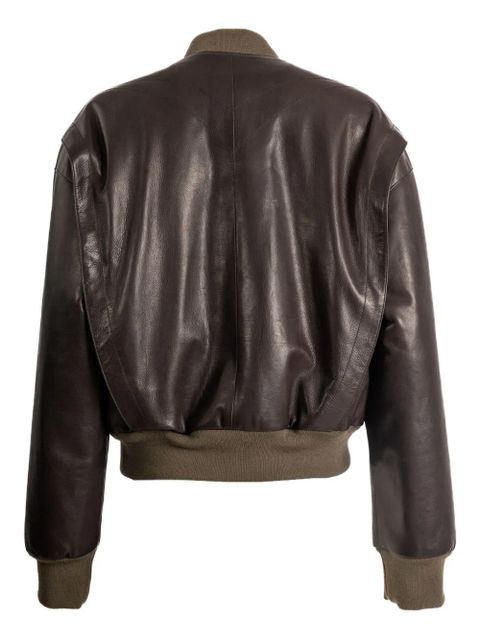 The Row ribbed collar bomber jacket - Brown - zdjęcie produktu nr 2