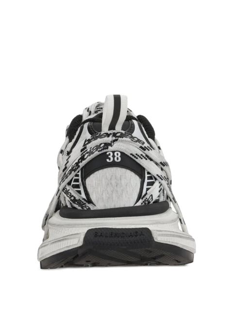 Balenciaga lace-up logo sneakers - White