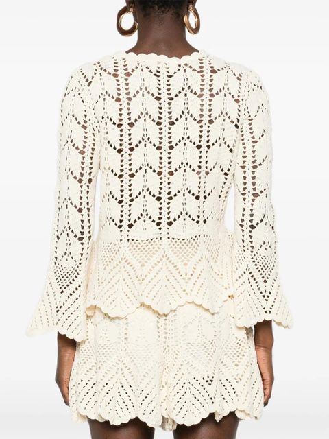 ZIMMERMANN Awaken crochet top - Neutrals