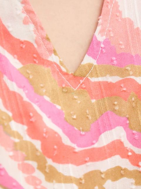 La Petite Française bluzka bawełniana BERTHE damska kolor różowy wzorzysta BERTHE