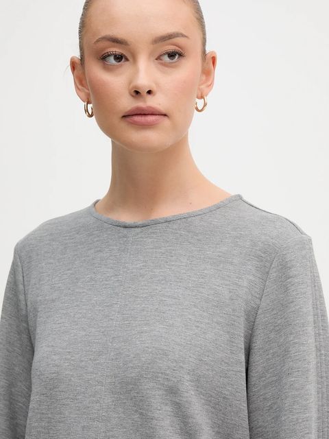 United Colors of Benetton bluza damska kolor szary gładka 3QAFD10AU