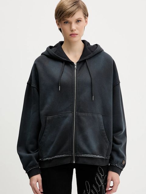 Guess Originals bluza kolor szary z kapturem gładka M5BQ41 K4110