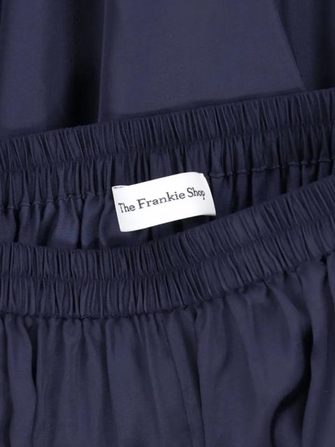 The Frankie Shop Nelis satin trousers - Blue