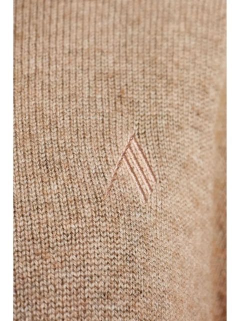 The Attico logo-embroidered sweater - Brown