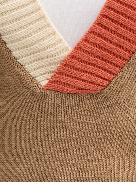 United Colors of Benetton kamizelka z dodatkiem wełny damski kolor beżowy 16YCE403M