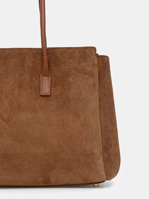 Answear.LAB torebka zamszowa kolor brązowy - zdjęcie produktu nr 2