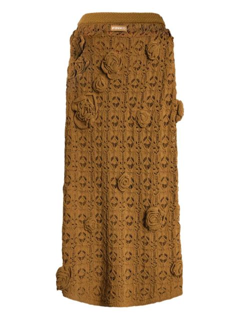PINKO rose crochet skirt - Brown - zdjęcie produktu nr 2