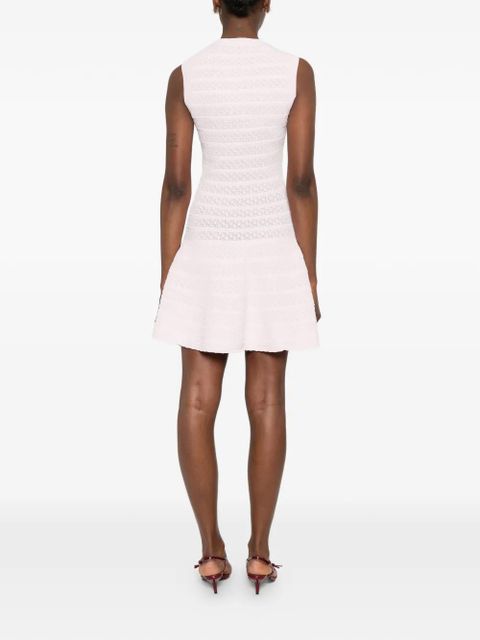 Self-Portrait embellished buttoned mini dress - Pink