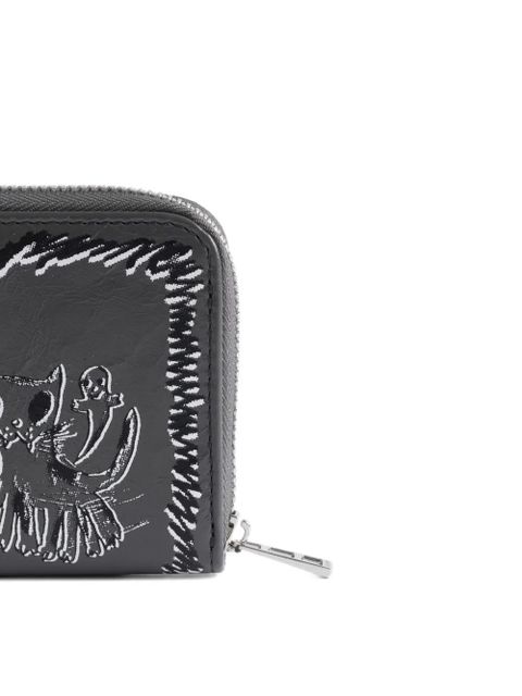 Zadig&Voltaire Humberto graphic-print zip wallet - Grey