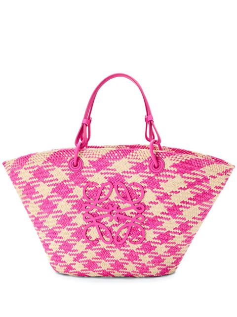 LOEWE x Paula's Ibiza medium Anagram Basket tote bag - Pink