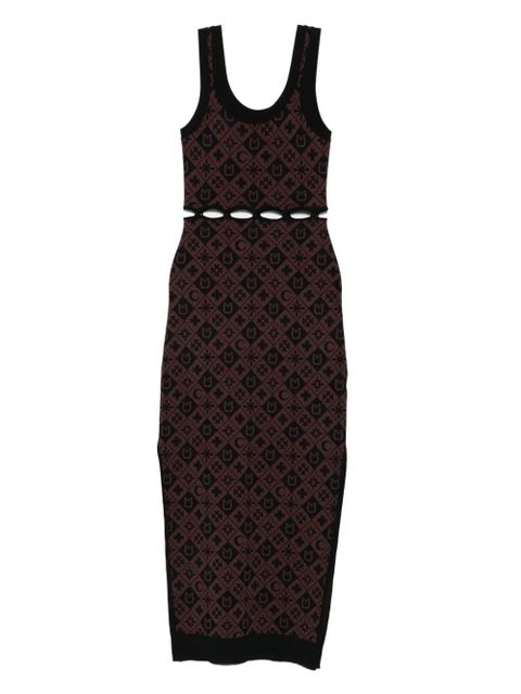 Nanushka cut-out patterned midi dress - Brown - zdjęcie produktu nr 1