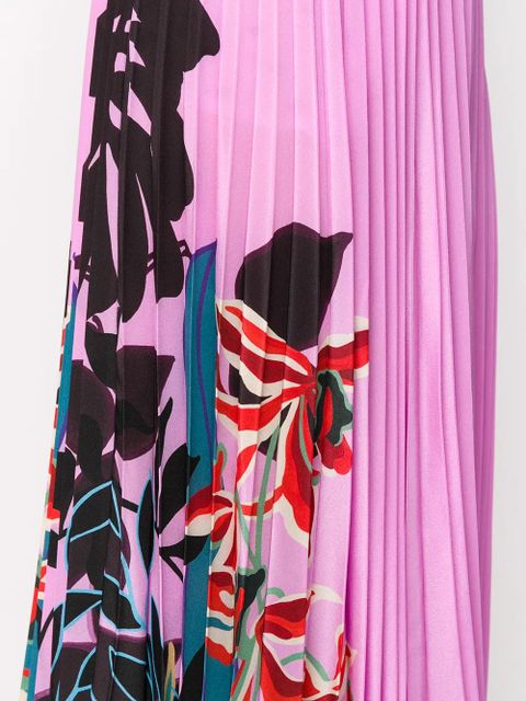 Valentino Garavani floral print pleated skirt - Pink