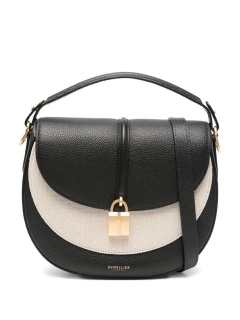 DeMellier small The Siena Saddle half-moon padlock bag - Black